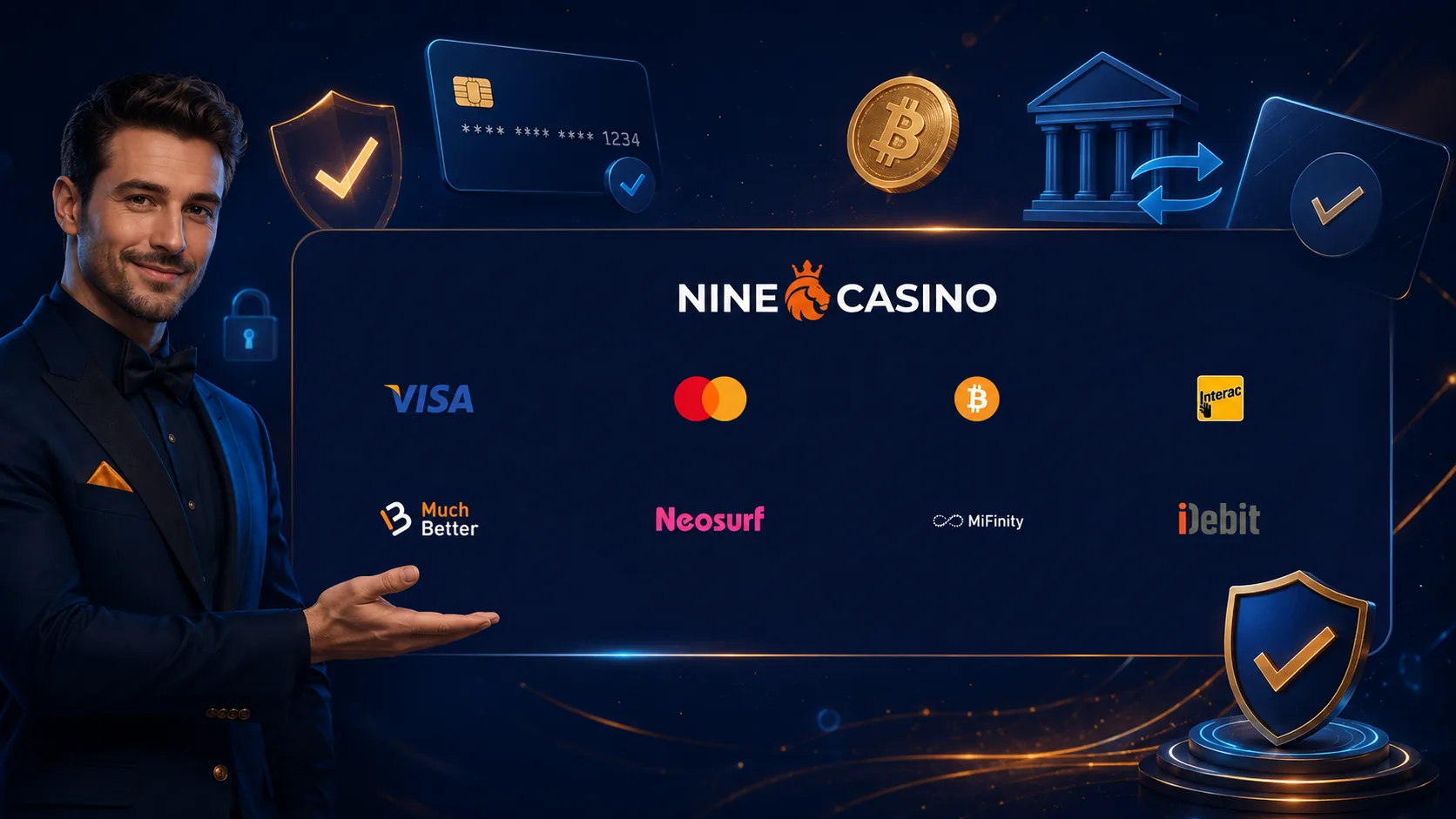 Moyens de paiement NineCasino